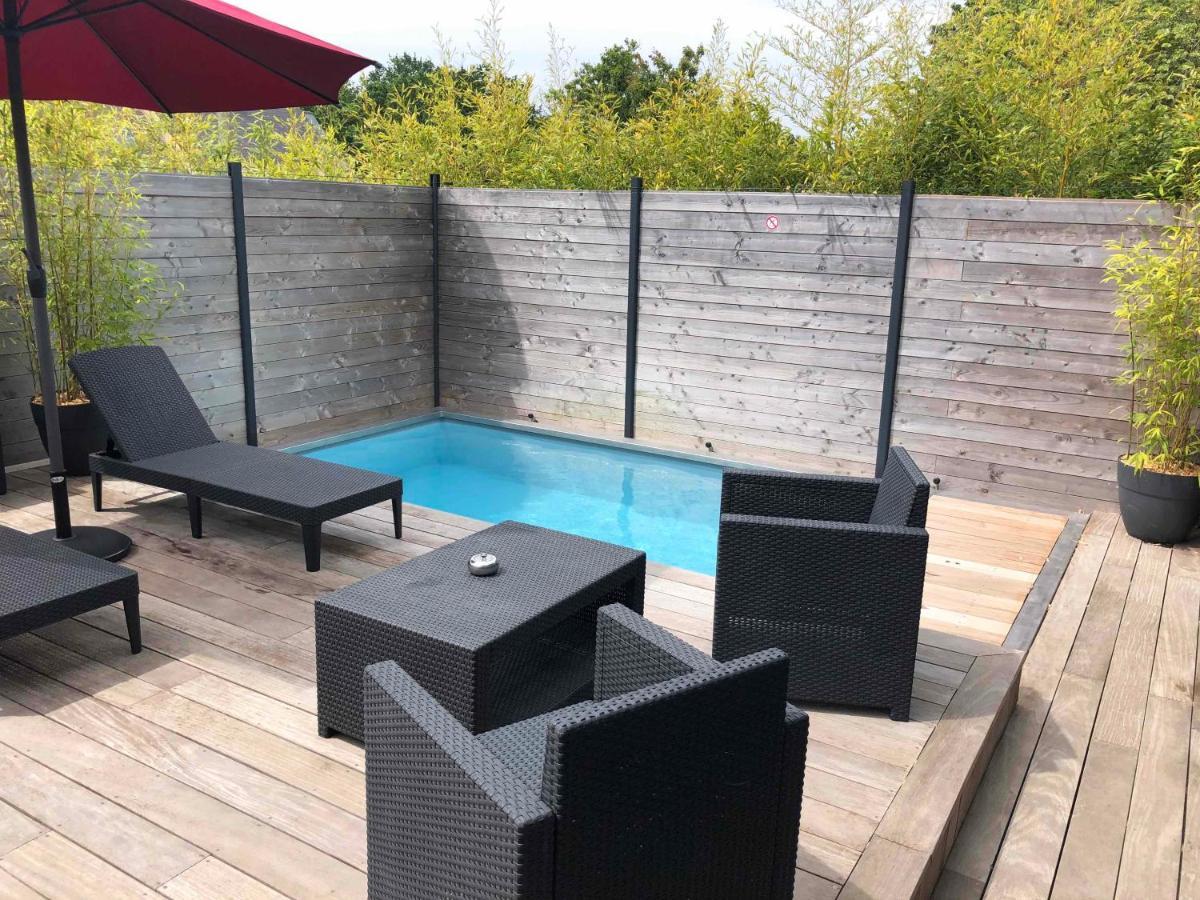 Loft Privatise Avec Spa Xxl Et Piscine Chauffee بروز المظهر الخارجي الصورة