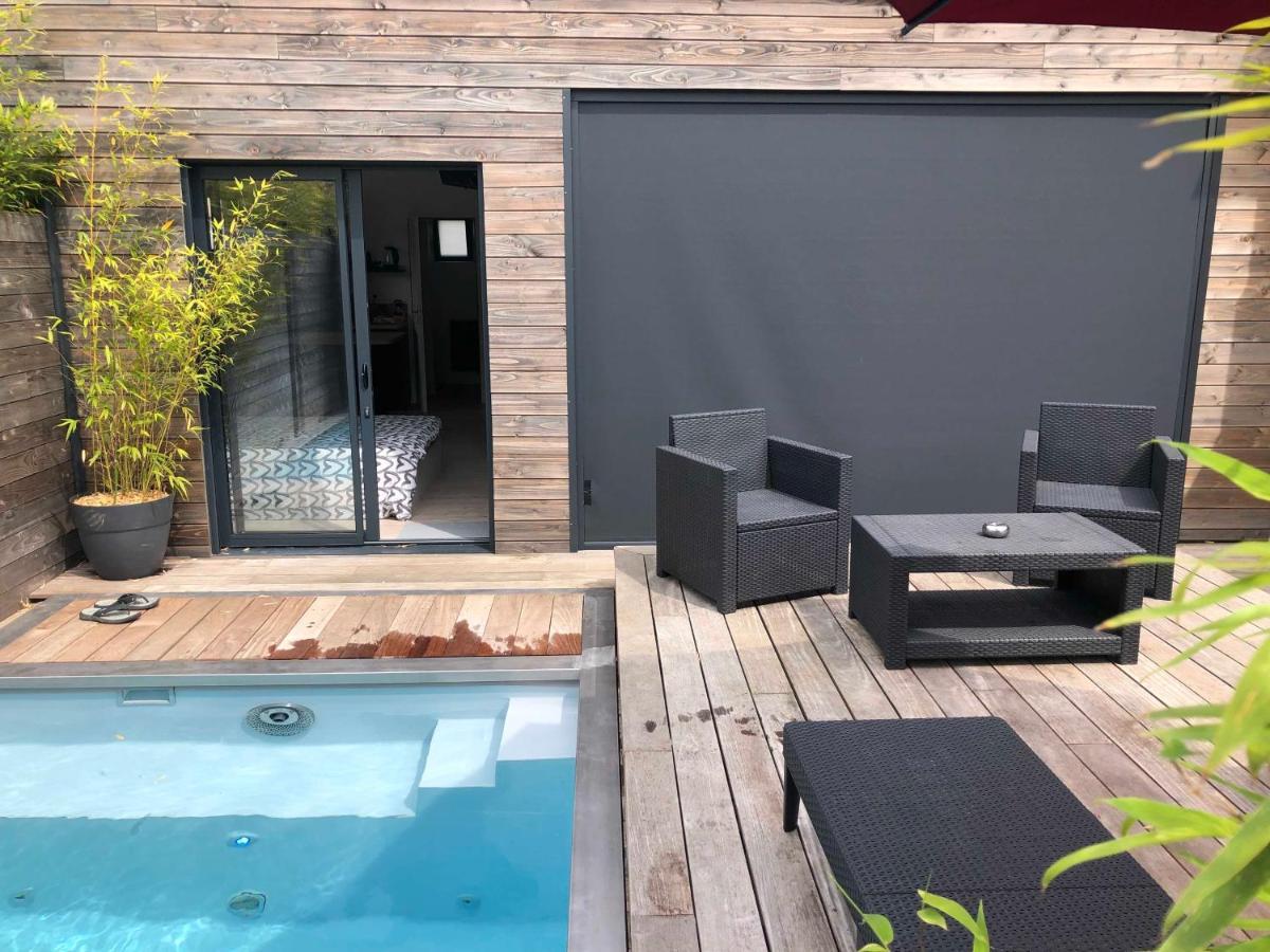 Loft Privatise Avec Spa Xxl Et Piscine Chauffee بروز المظهر الخارجي الصورة